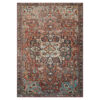 Tapis Ispahan Vintage Multicolore Rouge Brique Antidérapant