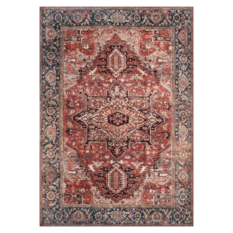 Tapis Ispahan Multicolore Classique Antidérapant