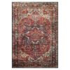 Tapis Ispahan Classique Traditionnel Bordeaux Antidérapant