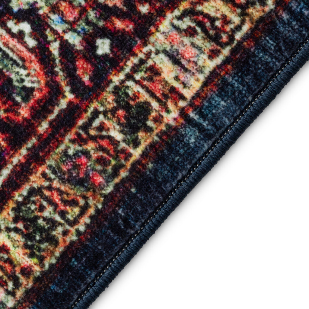 Tapis Ispahan Classique Traditionnel Bordeaux Antidérapant