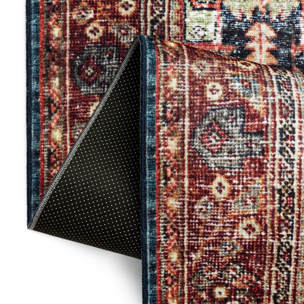Tapis Ispahan Classique Vintage Motif Médaillon Antidérapant