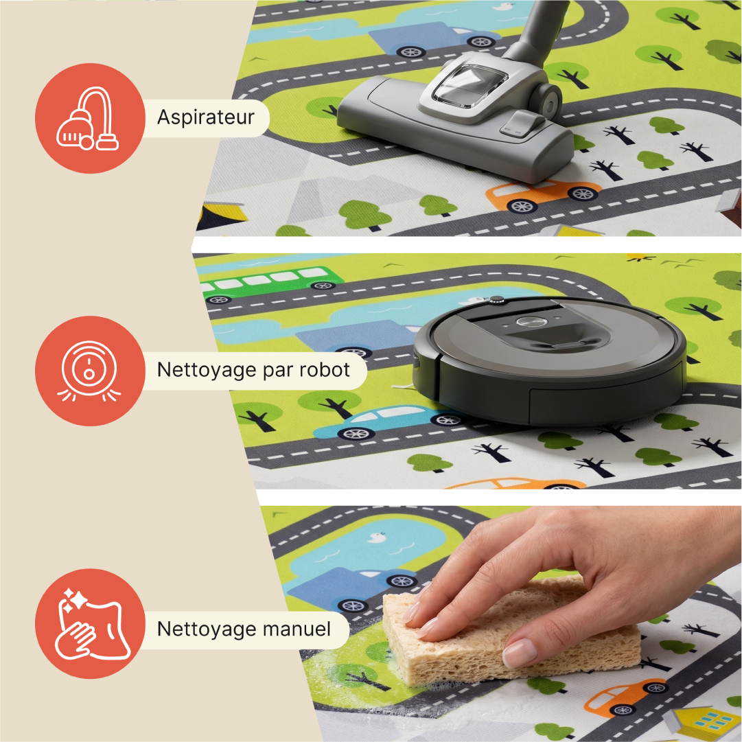Tapis Enfant Joy Vert Rue Antidérapant