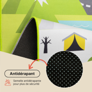 Tapis Enfant Joy Vert Rue Antidérapant