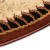Tapis Atlas Ovale Beige Marron Moderne Floral