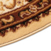 Tapis Atlas Rond Beige Traditionnel Rosace Bordure