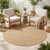 Tapis d'extérieur Yucana Rond Beige