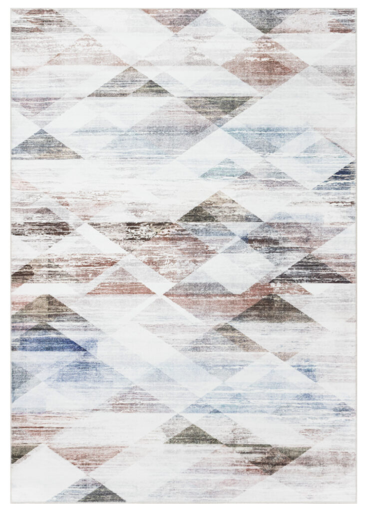 Tapis Venezia Géométrique Moderne Multicolore Antidérapant