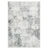 Tapis Venezia Ornement Abstrait Bleu Gris Crème Antidérapant