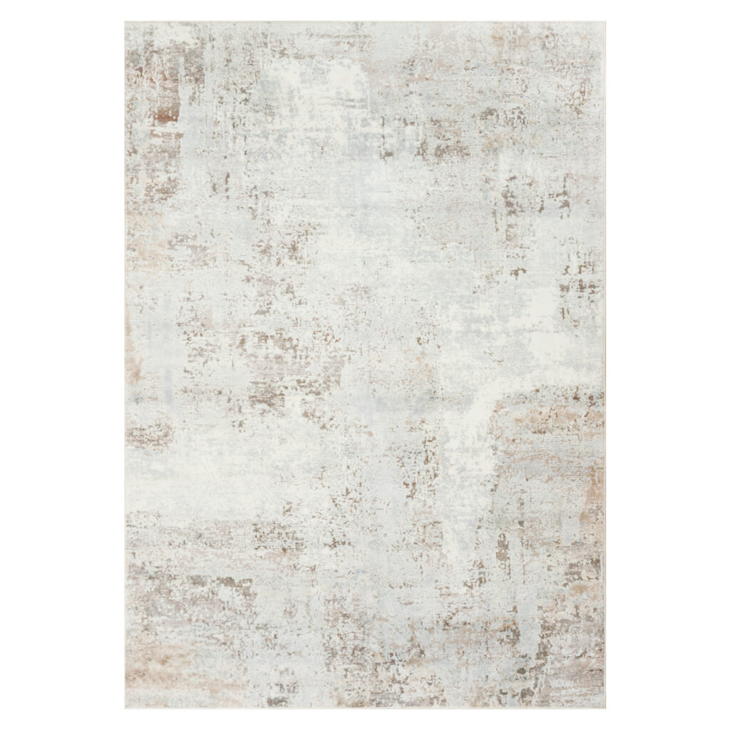 Tapis Venezia Moderne Abstrait Crème Marron Antidérapant