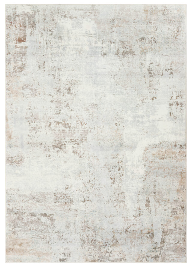Tapis Venezia Moderne Abstrait Crème Marron Antidérapant