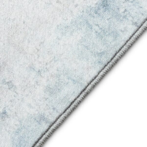 Tapis Venezia Abstrait Moderne Bleu Gris Blanc Antidérapant
