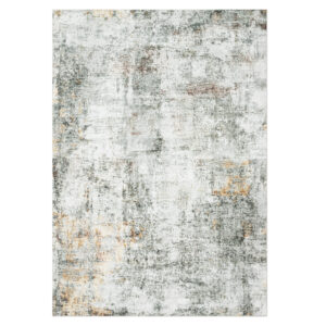 Tapis Venezia Abstrait Moderne Kaki Ocre Antidérapant