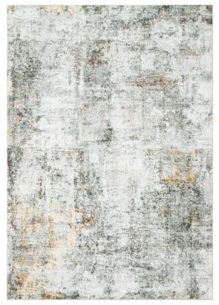 Tapis Venezia Abstrait Moderne Kaki Ocre Antidérapant