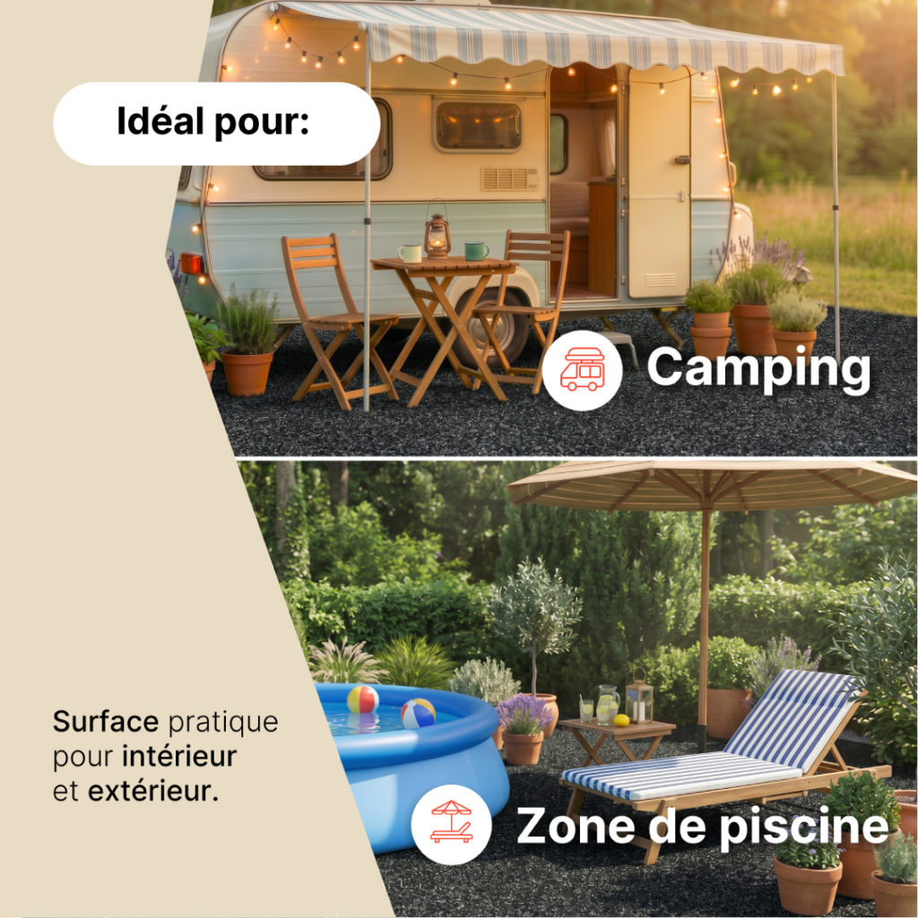 Gazon Synthétique Vera Anthracite 4 mm