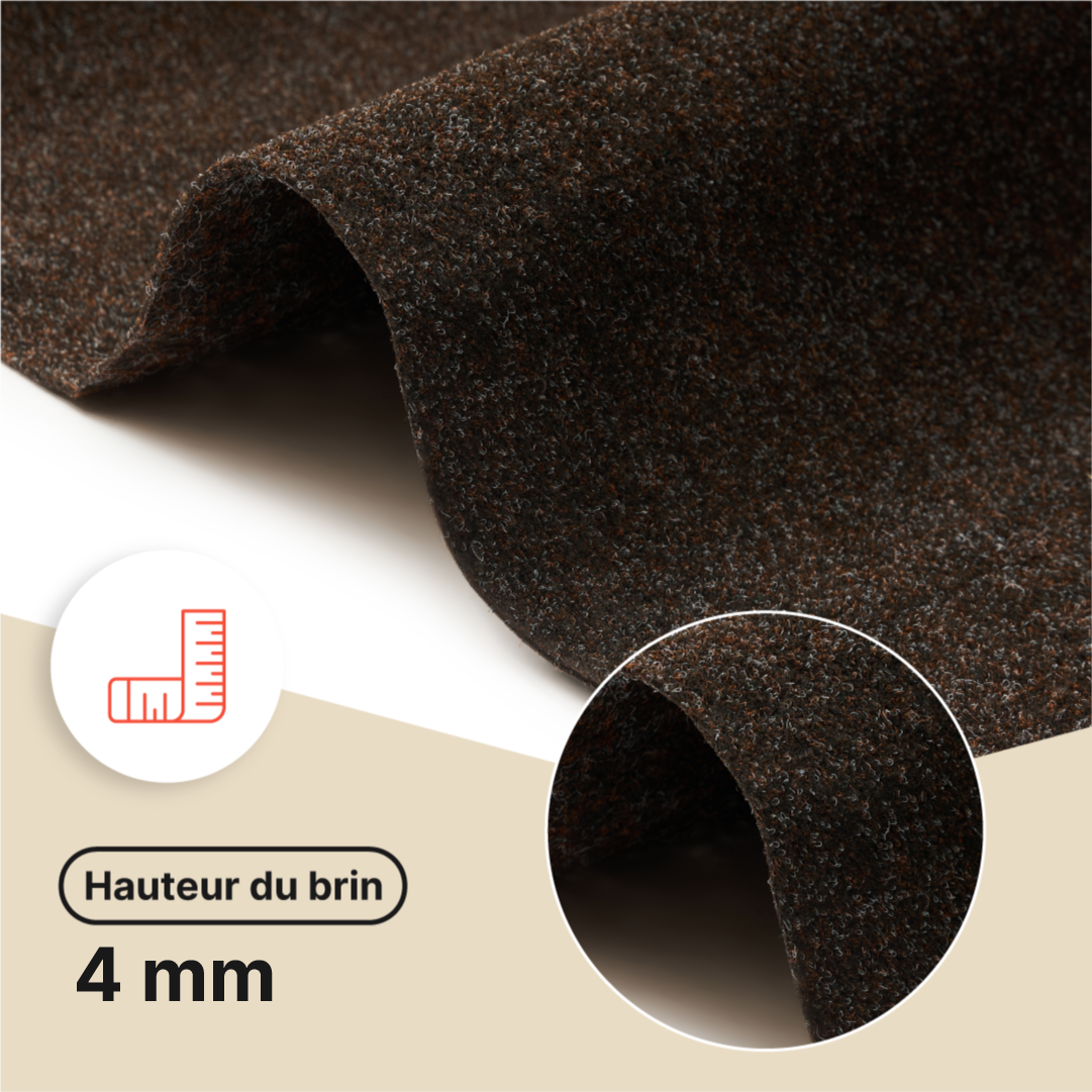 Gazon Synthétique Vera Marron 4 mm