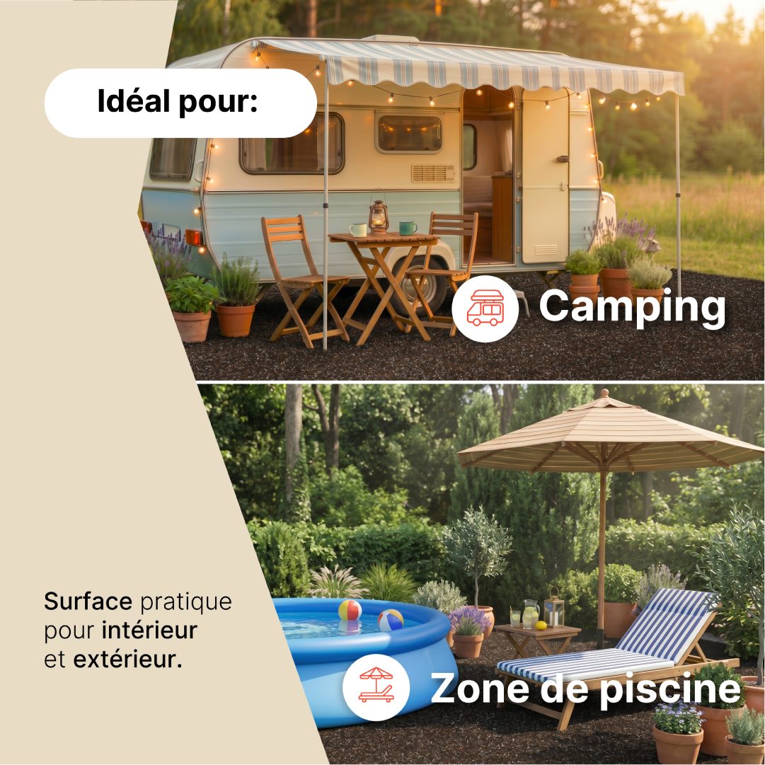 Gazon Synthétique Vera Marron 4 mm