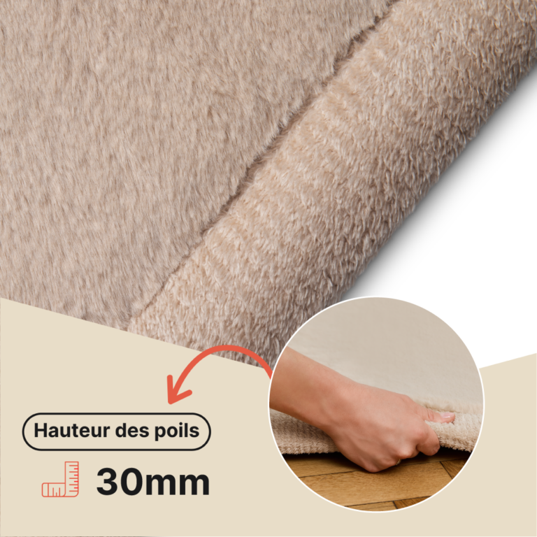 Tapis Enfant Fluffin Beige