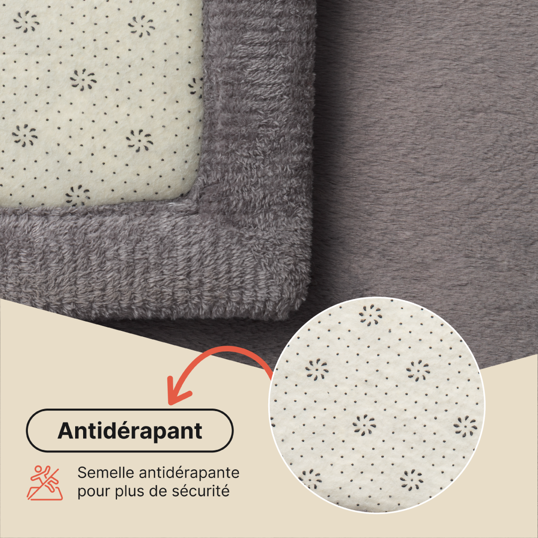 Tapis Enfant Fluffin Gris Foncé