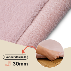 Tapis Enfant Fluffin Rose