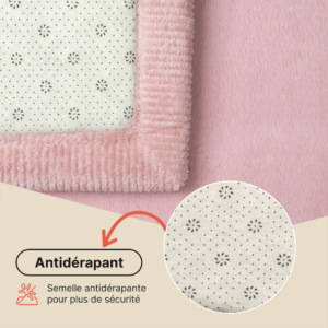Tapis Enfant Fluffin Rose