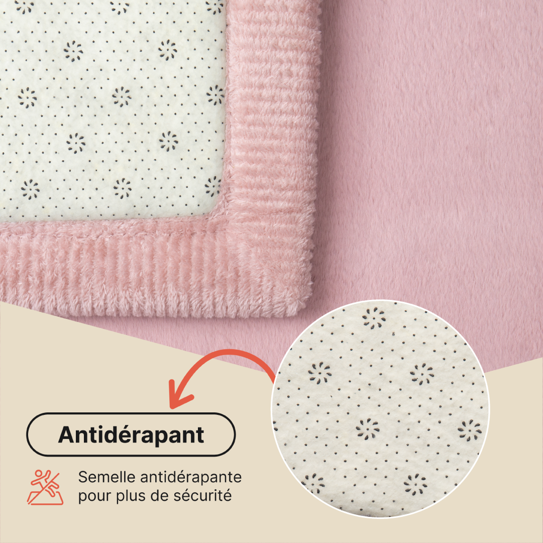Tapis Enfant Fluffin Rose