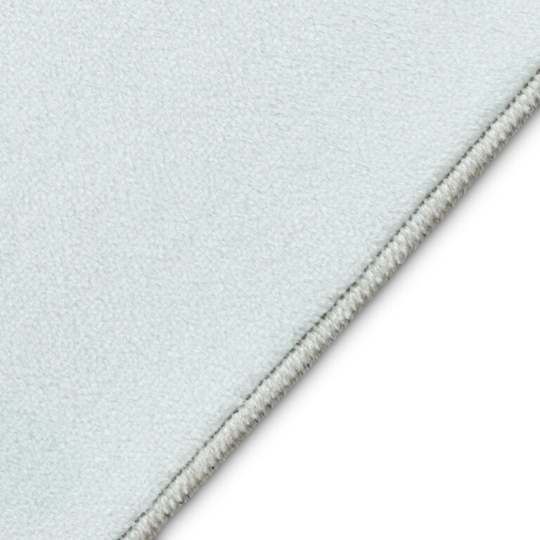 Tapis Kids Enfant Multicolore Lapin Montgolfière Antidérapant