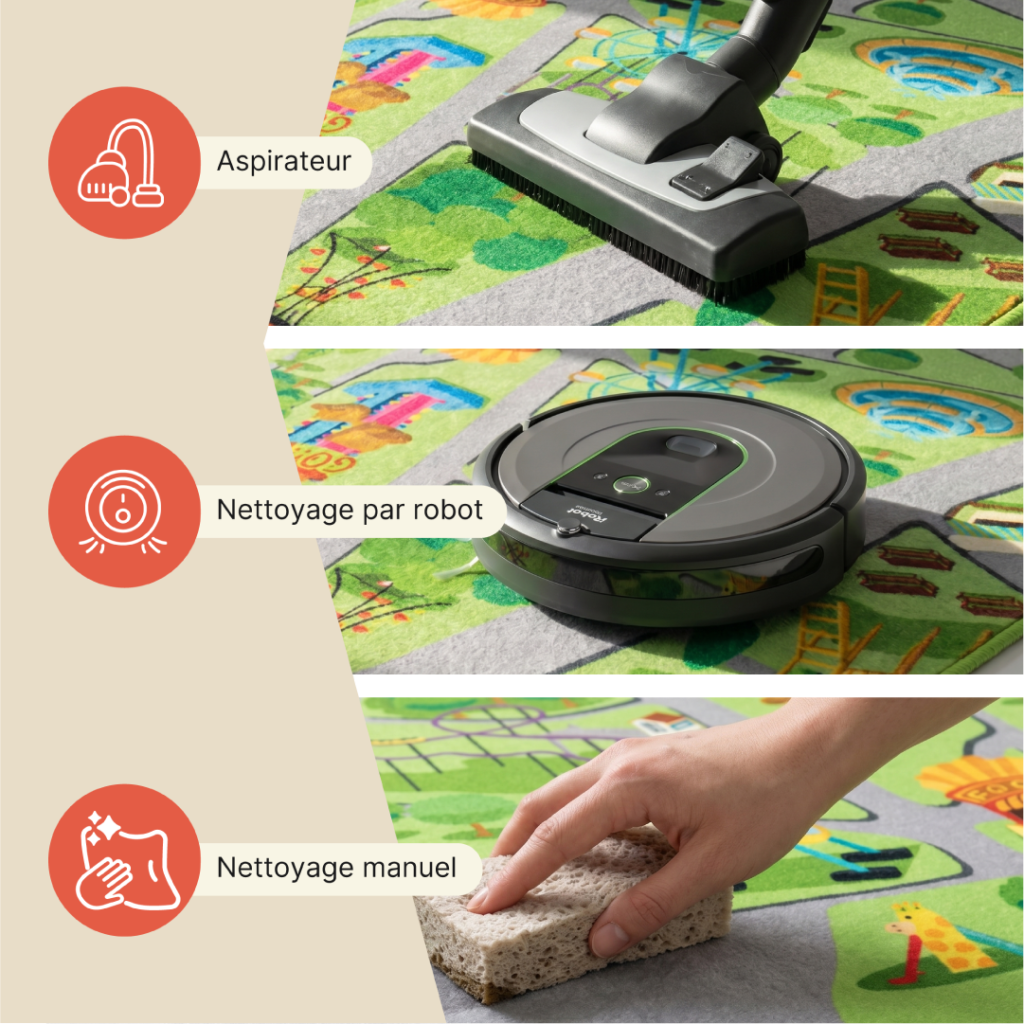 Tapis Kids Enfant Multicolore Fête Foraine Antidérapant