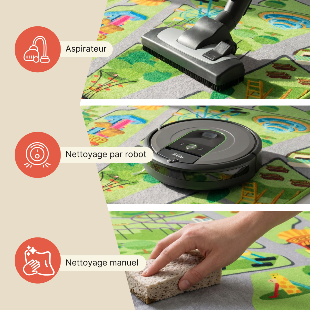 Tapis Kids Enfant Multicolore Fête Foraine Antidérapant