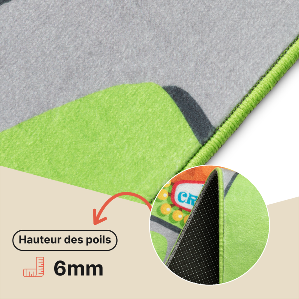 Tapis Kids Enfant Multicolore Fête Foraine Antidérapant