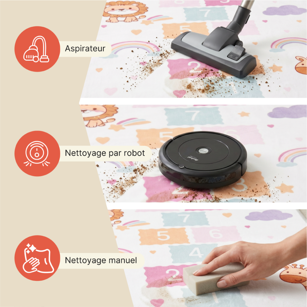 Tapis Kids Enfant Multicolore Jeu de Marelle Antidérapant