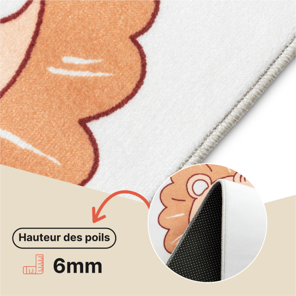 Tapis Kids Enfant Multicolore Jeu de Marelle Antidérapant