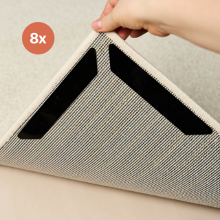 Patin anti-dérapant pour tapis (Lot de 8)