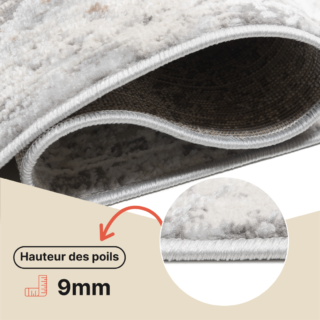 Tapis Valley Gris Ornamental Vintage