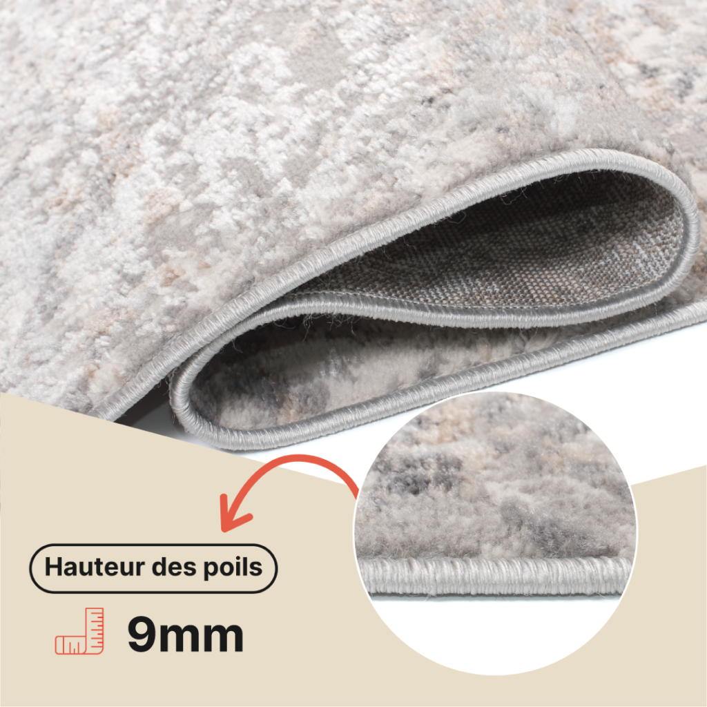 Tapis Valley Gris Foncé Abstrait Lignes