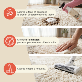 Nettoyant universel pour tapis et moquettes