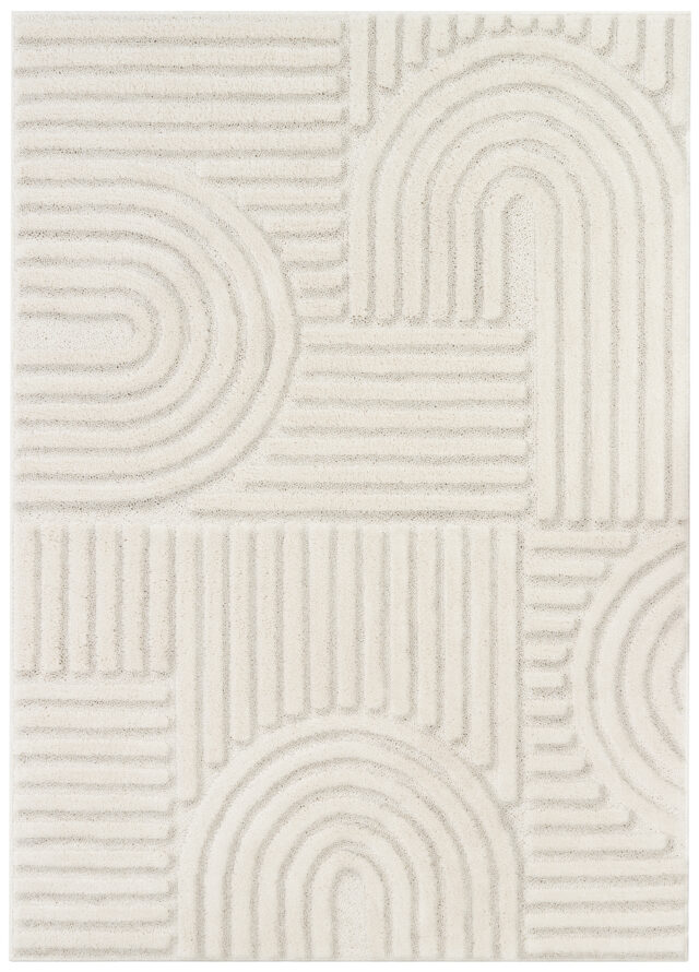 Tapis Linea 3D Crème Patchwork