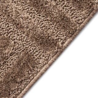 Tapis Relievo 3D Taupe à Rayures