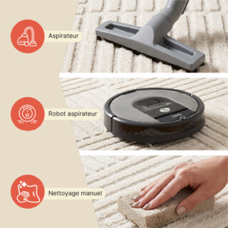 Tapis Relievo 3D Crème à Rayures