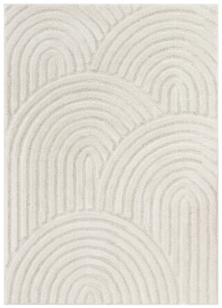 Tapis Linea 3D Crème Vagues