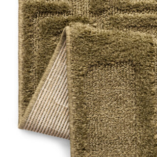 Tapis Relievo 3D Olive Géométrique