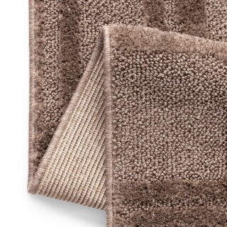 Tapis Relievo 3D Taupe Géométrique