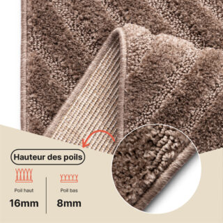 Tapis Linea 3D Taupe Arches