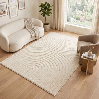 Tapis Linea 3D Crème Arches