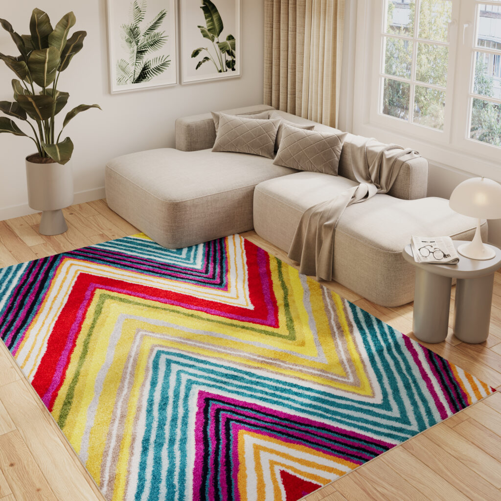 Tapis Salsa Multicolore ZigZags
